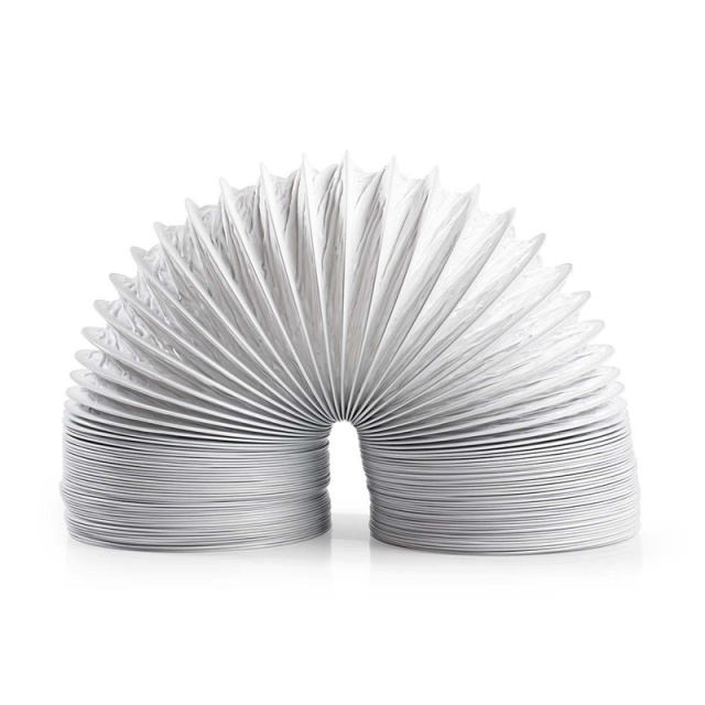 Nedis Aftræksslange PVC | 100 mm | 6.00 m | Egnet: Air Ventilation / Tumble Dryers | Hvid