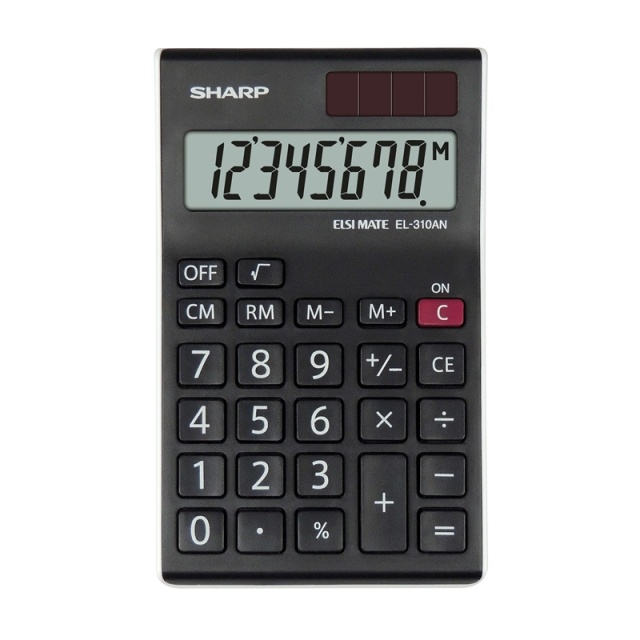 Sharp Lommeregner EL310ANWH Sort
