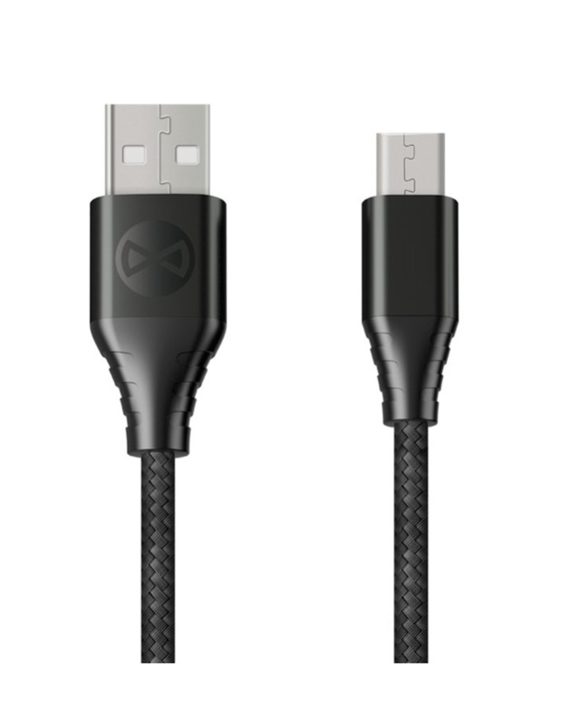 Forever Core - Fast Charge microUSB Synkroniserings-/opladningskabel (3A), 1,5 m