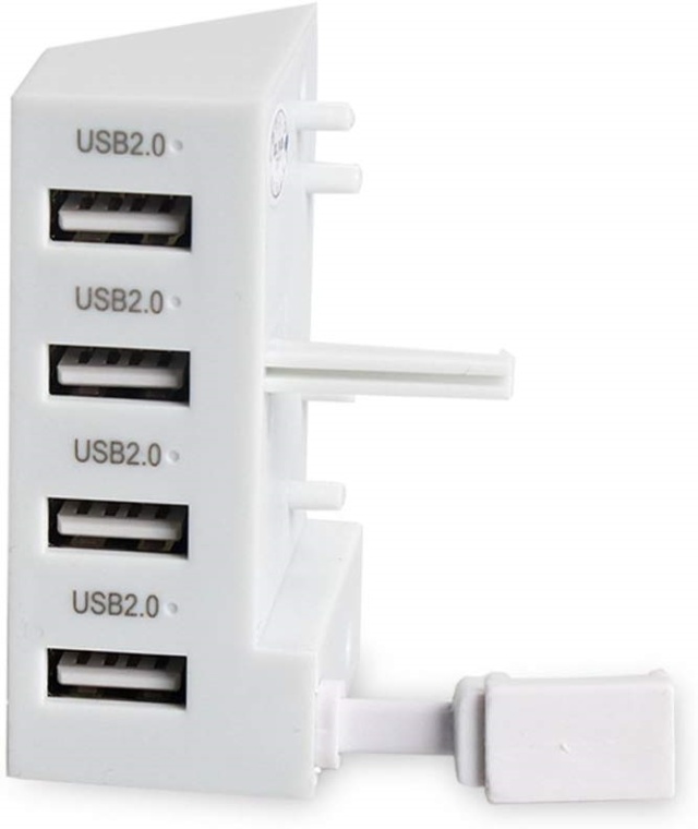 USB-hub, 4 porte til Xbox One S, hvid