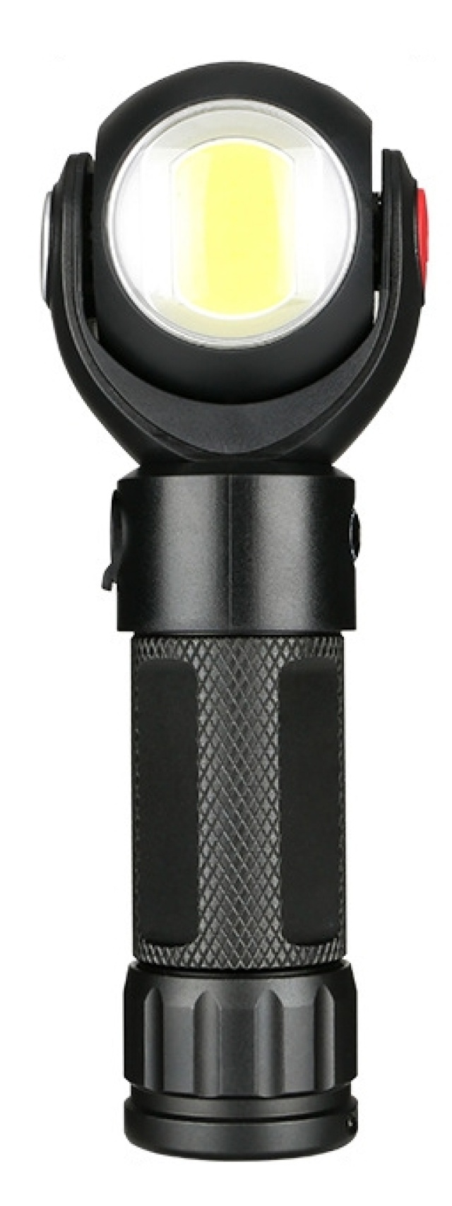 Genopladelig T6 + COB LED 360° roterende lommelygte med magnet