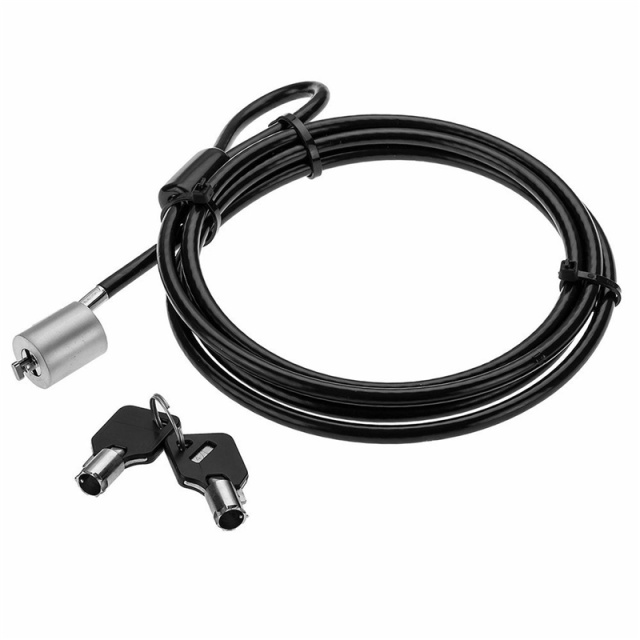 Universal computerlås med nøgler, 2m