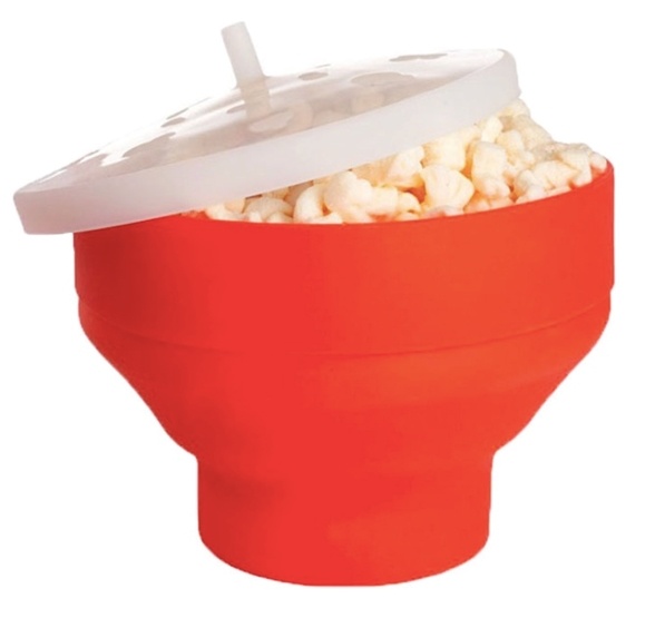 Mikroskål til popcorn, orange