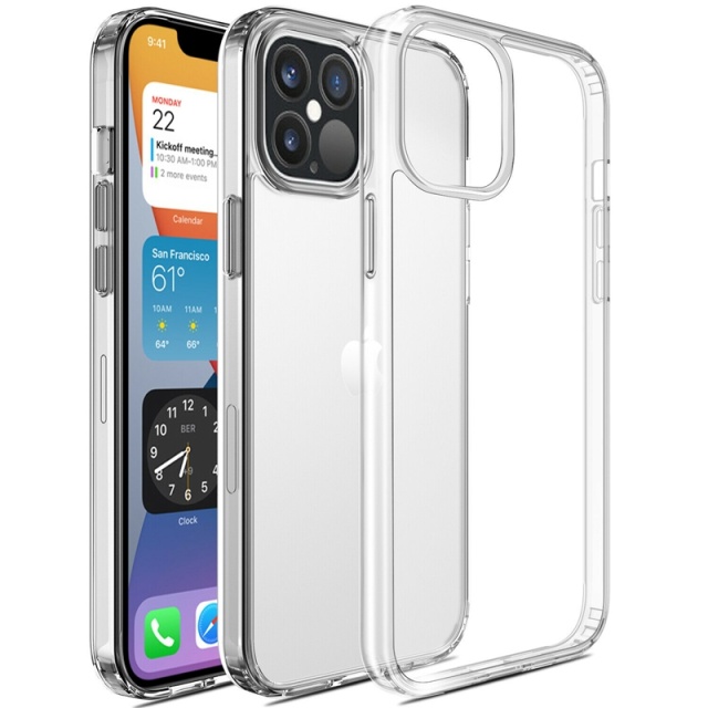 iPhone 12 mini slim cover, blød TPU-beskyttelse, gennemsigtig