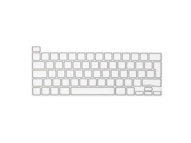 Silikone cover til tastatur, MacBook Pro 13.3, Transparent