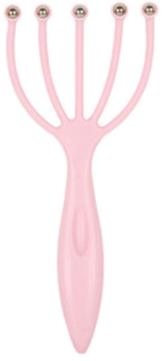 Hovedbundsmassage med metalkugler, Pink