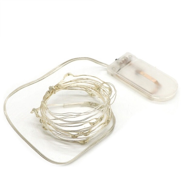 Lyskæde der blinker i 3 mønstre, varm hvid