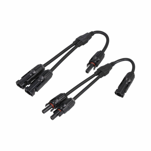 Solcelleforbindelse MC4, Y-adapter 2 til 1