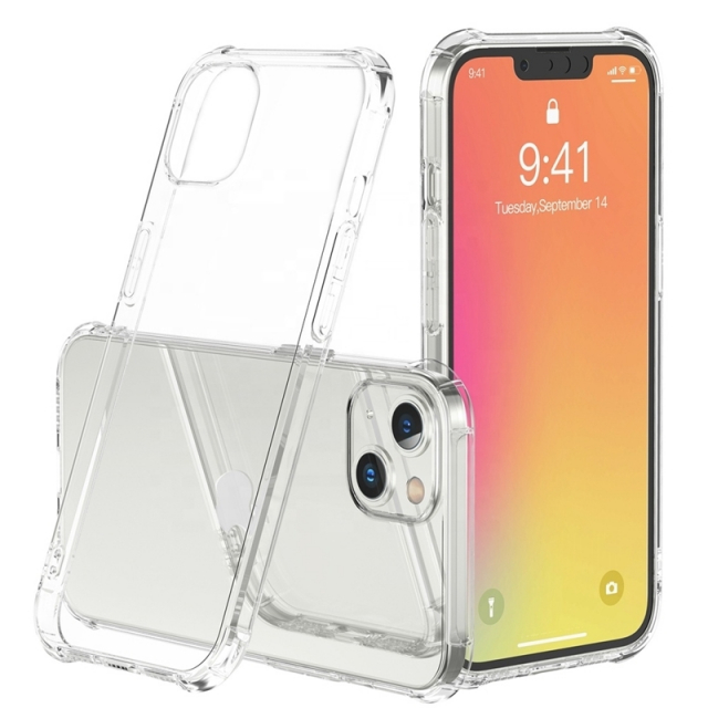 Gennemsigtigt TPU etui til iPhone 13 mini
