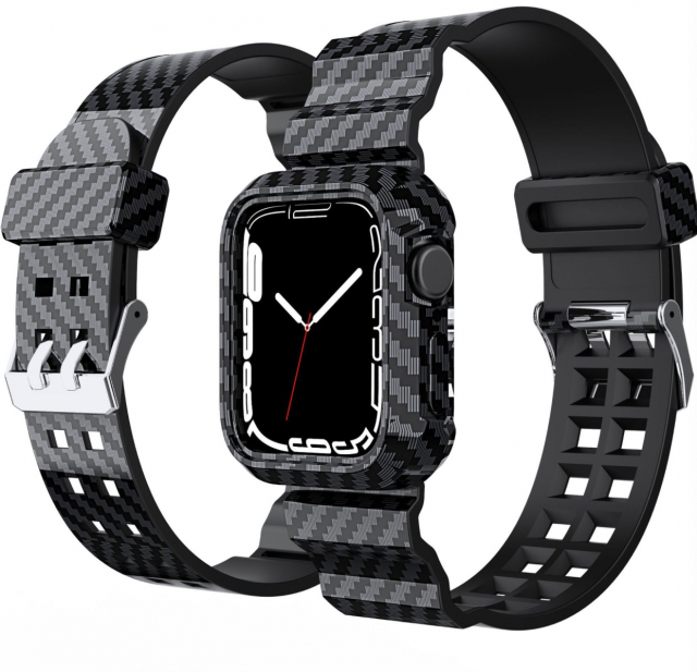 Erstatningsrem til Apple Watch 42/44/45mm, Sort