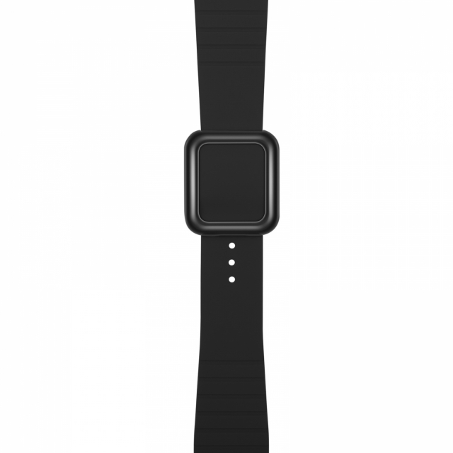 Silikoneur til Apple Watch 42/44/45mm, Sort