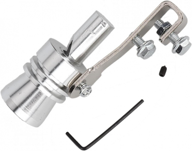 Turbo-fløjte - Sølv - Stor