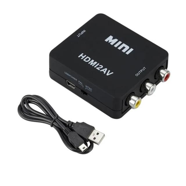 HD-videokonverter Full HD 1080p - HDMI til RCA