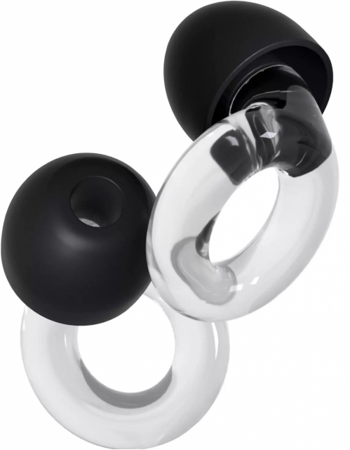 Støjreducerende ørepropper, gennemsigtige