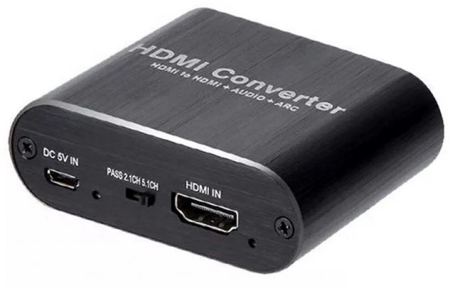 HDMI-konverter HDMI til HDMI+Audio+ARC