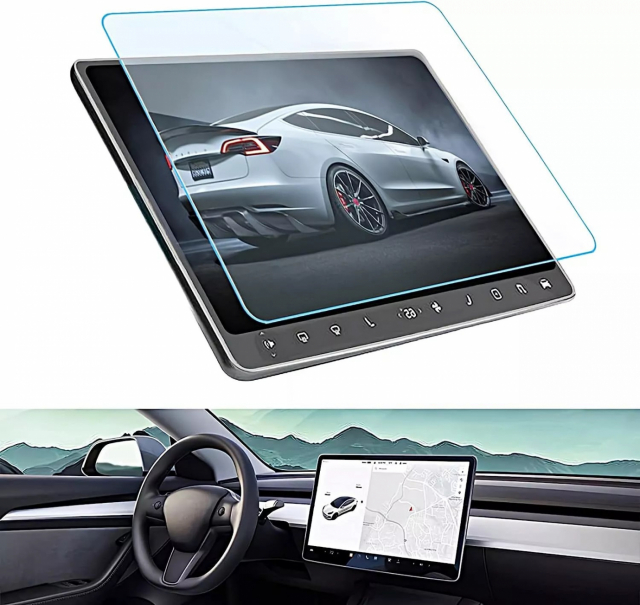 Tesla Model Y-displaycover i hærdet glas
