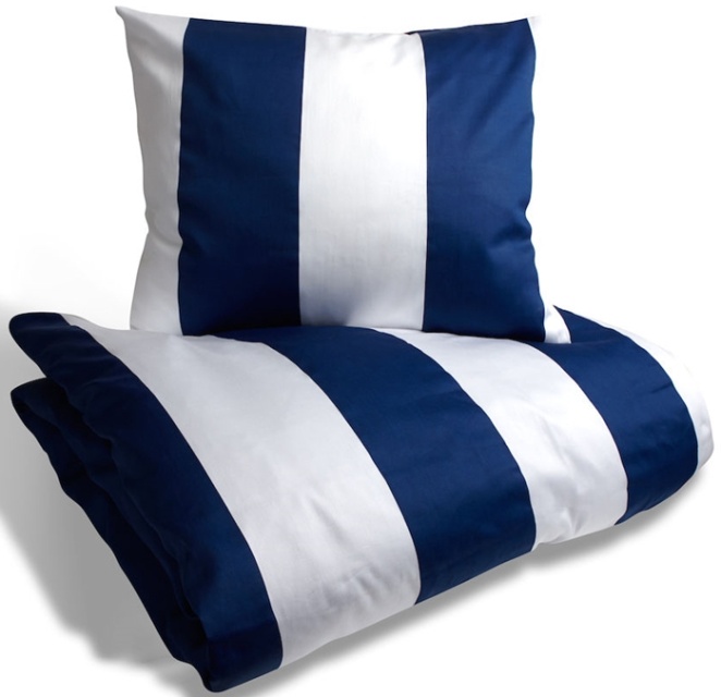 Kosta Linnewäfveri Sengesæt Fjällbacka Satin Marineblå