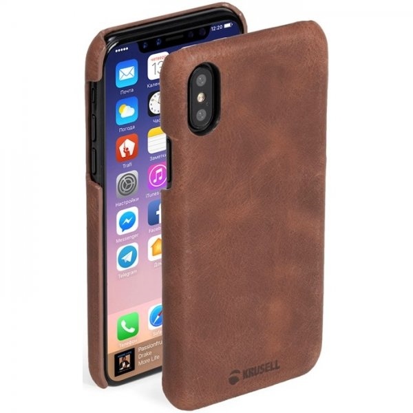 Krusell Sunne til iPhone X/Xs, Cognac