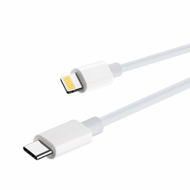 Maxlife MXUC-05 Power Direct USB-C til Lightning-kabel 2,0 m 20W, hvid