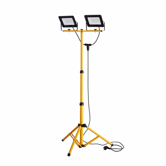 Forever Light Arbetslampa LED 2x30W 6000K med stativ