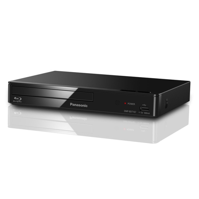 Panasonic DMP-BDT167EG Blu-ray-skivespiller Sort