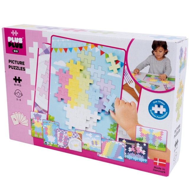 Plus-Plus Big Picture Puzzel Pastel/60 p