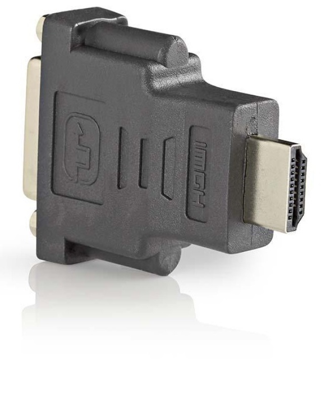 Nedis HDMI™ Adapter | HDMI™ Stik | DVI-D 24+1-Pins Hun | Guldplateret | Lige | ABS | Antracit | 1 stk. | Box