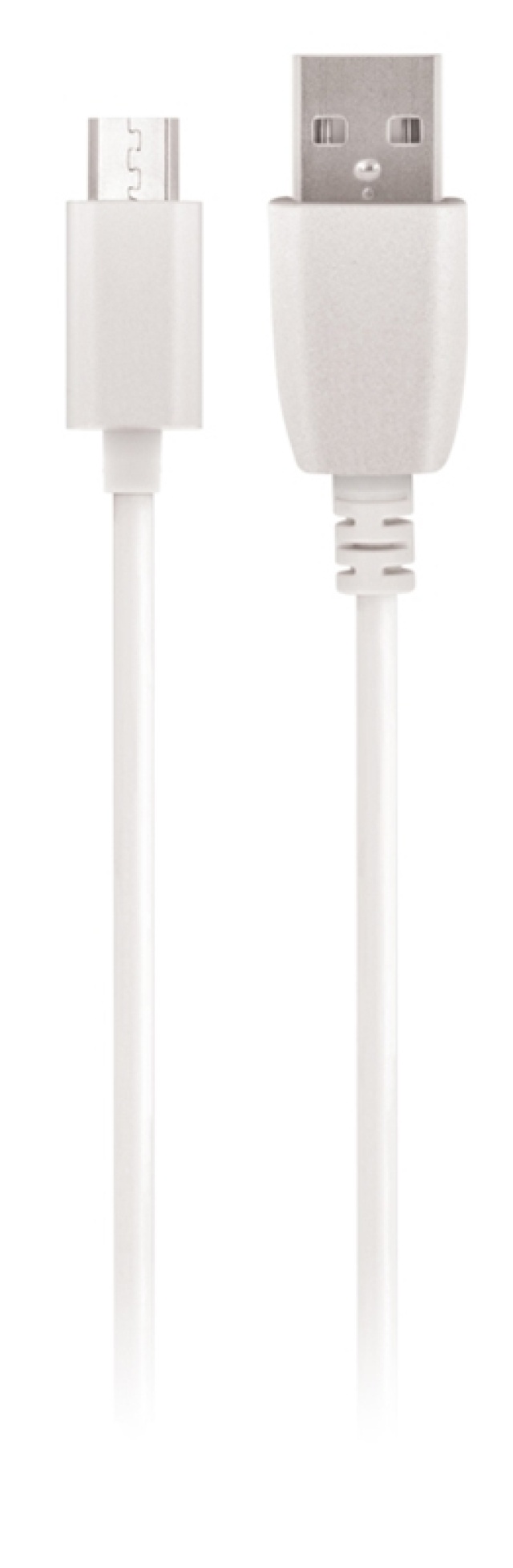 Maxlife microUSB-ladekabel til hurtig opladning, 2A, 1m, hvid