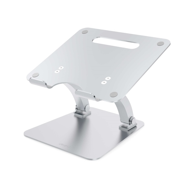 Desire2 Laptop Stander Dual Pivot Riser Justerbar Aluminiun Sølv