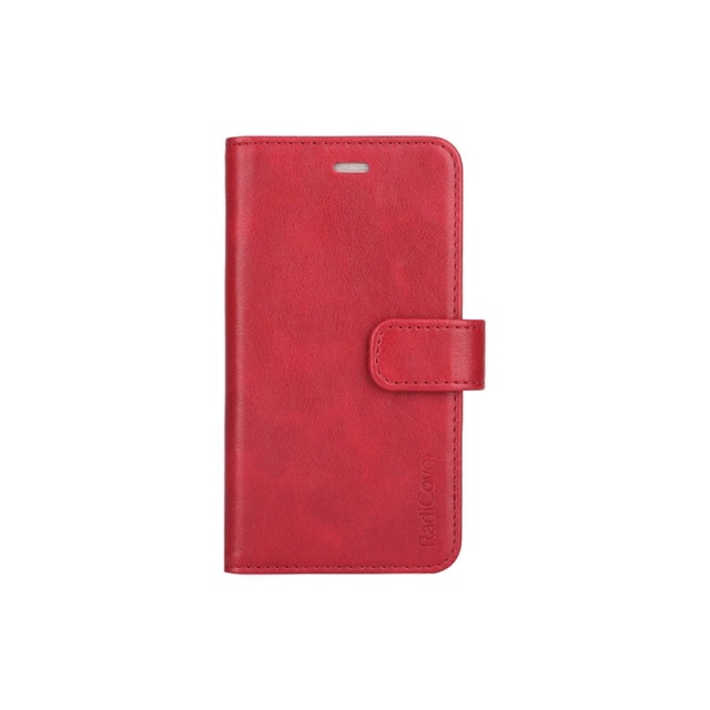 RADICOVER Strålingsbeskyttende Wallet PU iPhone 6/7/8/SE2020/22 Flipcover RFID Rød