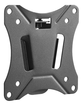 DELTACO OFFICE Compact Slim fast vægbeslag, 13-27 tommer, 25 kg, sort