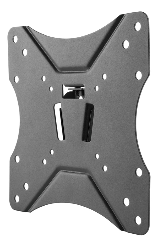 DELTACO OFFICE Compact Slim fast vægbeslag, 23-42 tommer, 25 kg, sort