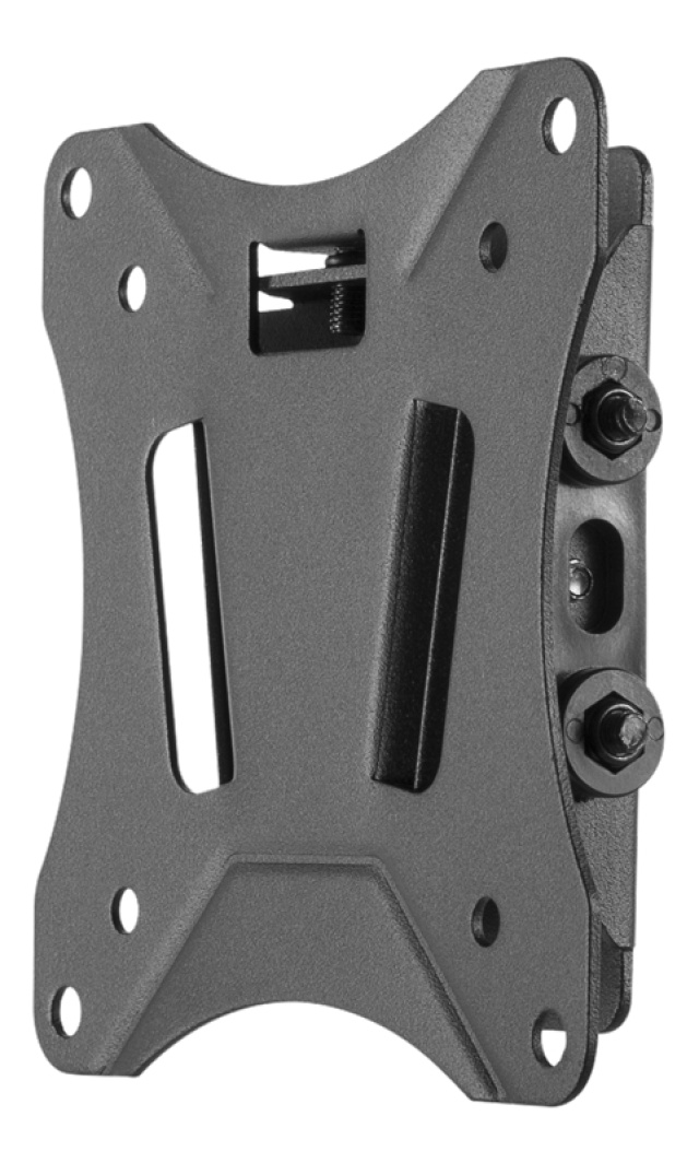 DELTACO OFFICE Compact Slim vægbeslag med tilt, 13-27 tommer, 25 kg, s