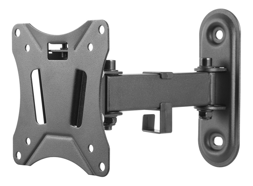 DELTACO Office, full-motion 2-way wall, 13"-27", 25kg, 75x75-100-100