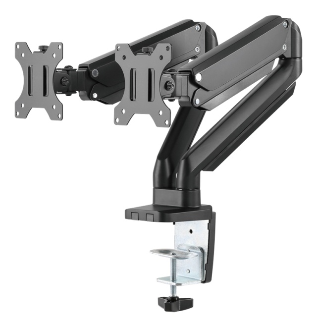 DELTACO Office, gas spring arm desk, 17"-32", 1,5-8kg, 75x75-100x100DE