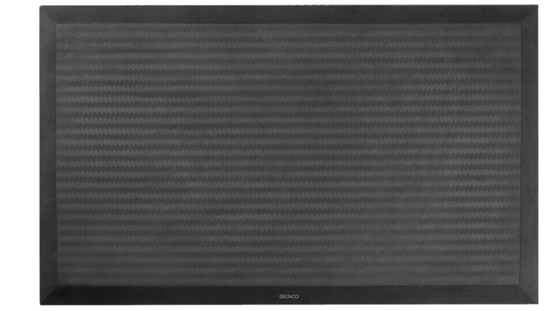 DELTACO OFFICE Ergonomisk ståmåtte mod træthed, 510 x 810 mm, sort