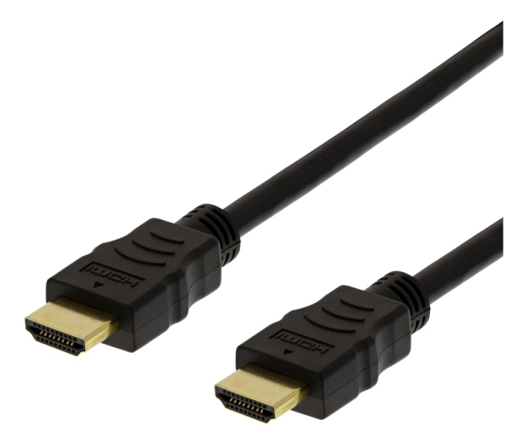 DELTACO HIGH-SPEED FLEX HDMI-kabel, 4M, 4K UHD, sort