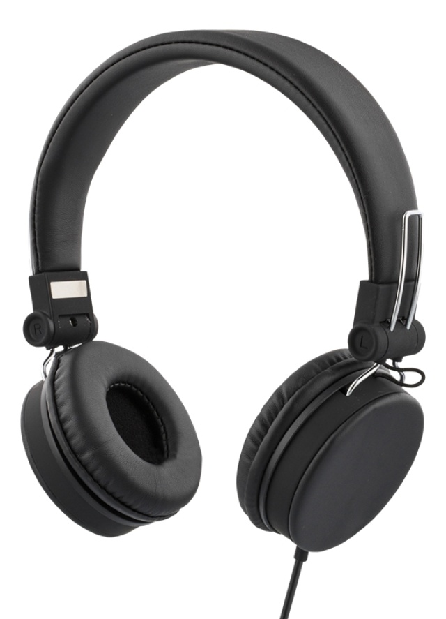 STREETZ headset for smartphone, microphone, 1-button, 1,5m, black