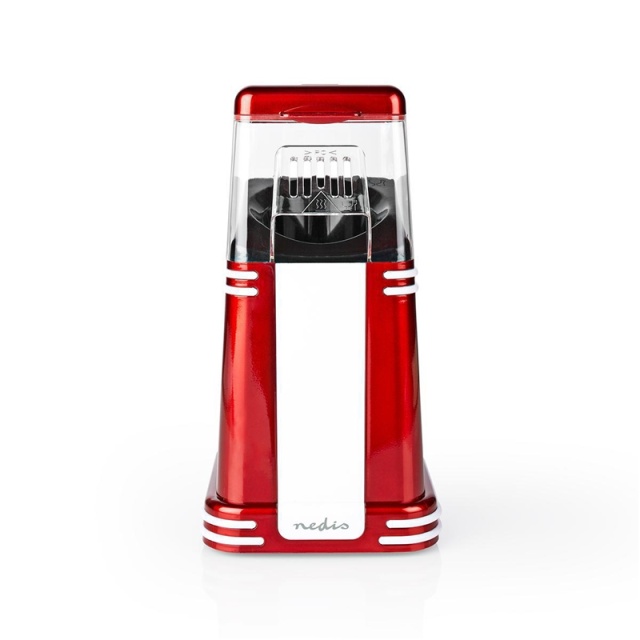 Nedis Popcorn Maskine | 1200 W | 2 - 4 min | Hvid / Rød