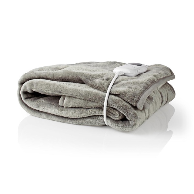 Nedis Elektrisk Tæppe | Overtæppe | 1 Person | 180 x 130 cm | 9 Varmeindstillinger | 9 h | Vaskbar | Overophedningsbeskyttelse | Digital kontrol | Fleece