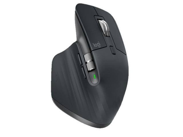 Logitech MX Master 3S - Mus - Trådløs - Bluetooth, 2,4 GHz, Grafit