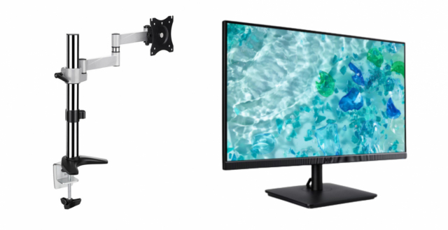 Paket med monitor från Acer och fäste från Andersson - Pre-owned, Klass C