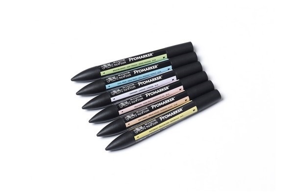 WINSOR Promarker 6pcs pastel tones