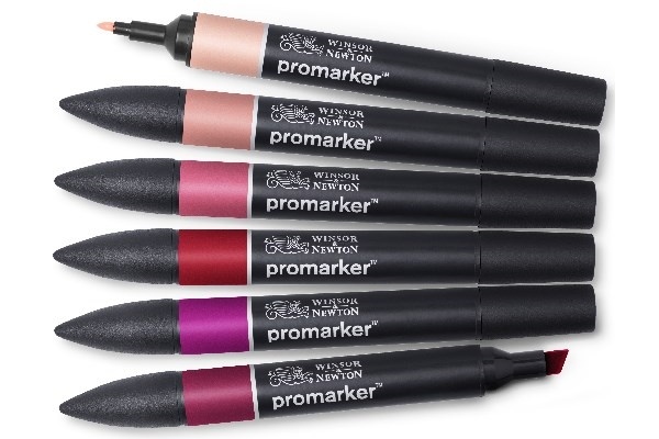 WINSOR Promarker set, red tones 6pcs