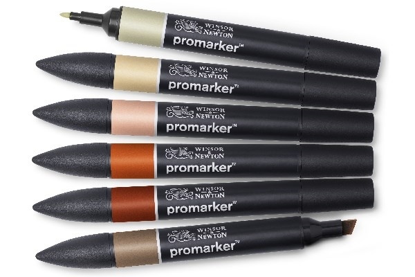 WINSOR Promarker set, earth tones 6pcs