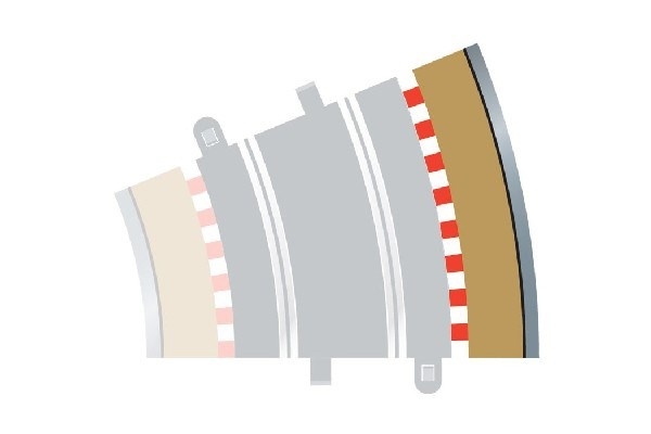 SCALEXTRIC Rad 3 outer borders & barriers (for C8204)