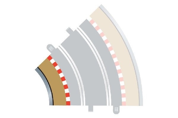 SCALEXTRIC Rad 2 inner borders & barriers (for C8206)