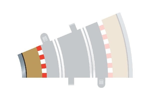 SCALEXTRIC Rad 2 inner borders & barriers (for C8234)