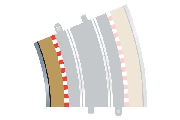SCALEXTRIC Rad 4 inner borders & barriers (for C8235)