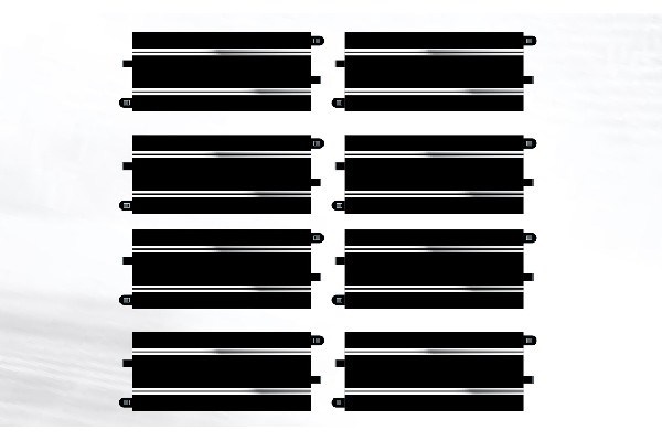 SCALEXTRIC Track Extension Pack 5 - 8 X C8205 Straights